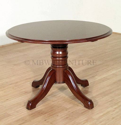 Small 3.5ft Round Pedestal Conference Table