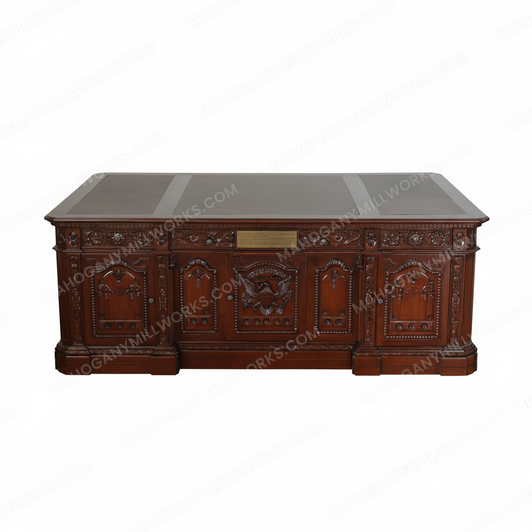 7ft Solid Mahogany President's Oval Office Resolute Desk