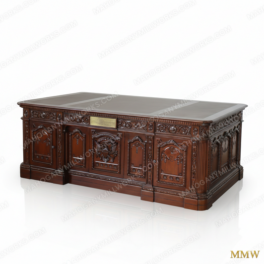 7ft Mahogany President's Oval Office Resolute Desk