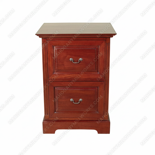 Cherry 2 Drawer File Filing Cabinet