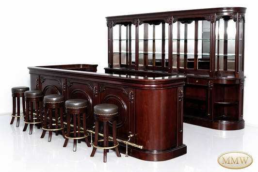 12ft Classic Pub Bar with Barstools Set