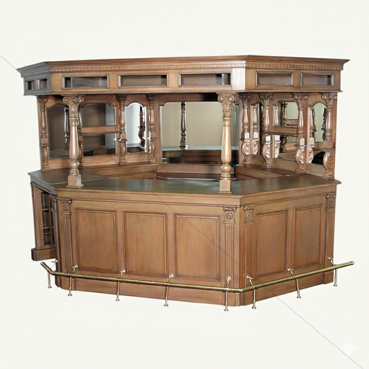 9.5ft Maple English Canopy Pub Bar