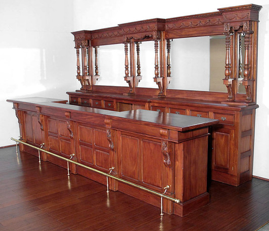 14.5ft Mahogany Victorian Pub Bar
