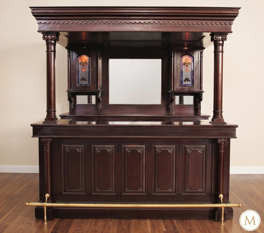 Dark Mahogany Canopy Pub Bar
