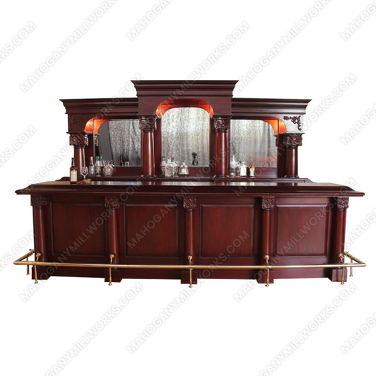 12ft Mahogany Complete Traditional English Pub Bar Set