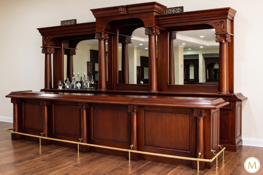 16ft Mahogany English Pub Bar