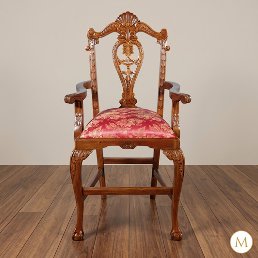 Honey Chippendale Bar Stool