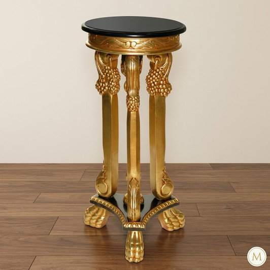 Gold Leaf & Black Plantstand