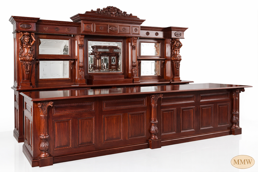11ft Solid Mahogany Saloon Bar