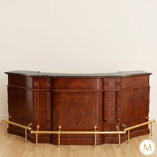 8ft London Gentleman's Club Bar Front