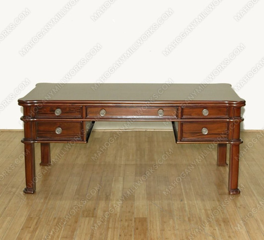 Solid Mahogany Computer Desk Office Writing Table