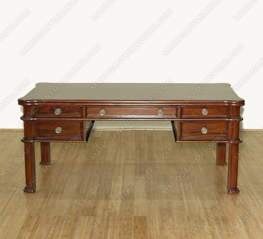 Solid Mahogany Computer Desk Office Writing Table