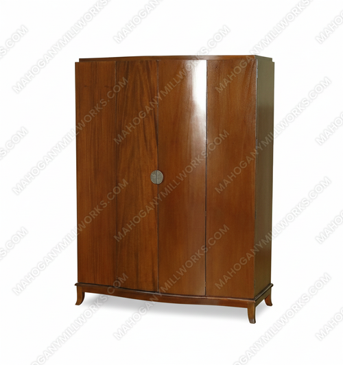 Solid Mahogany Art Deco Cabinet