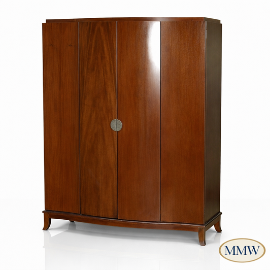 5ft W Mahogany Art Deco Wardrobe