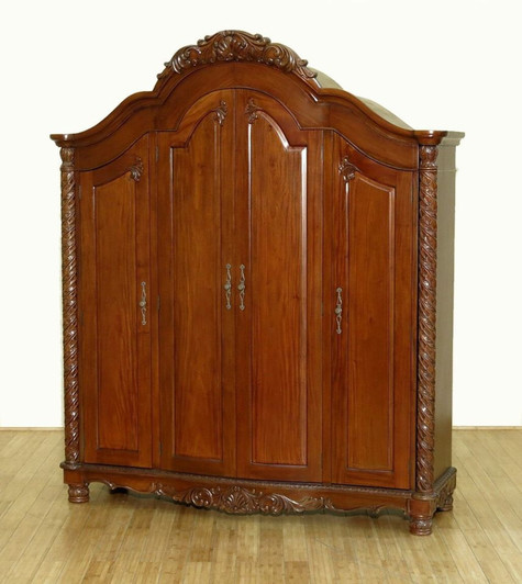 6ft Mahogany 4 Door Wardrobe