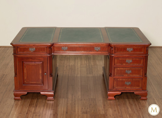 6ft Mahogany Double Sided Partner's Desk