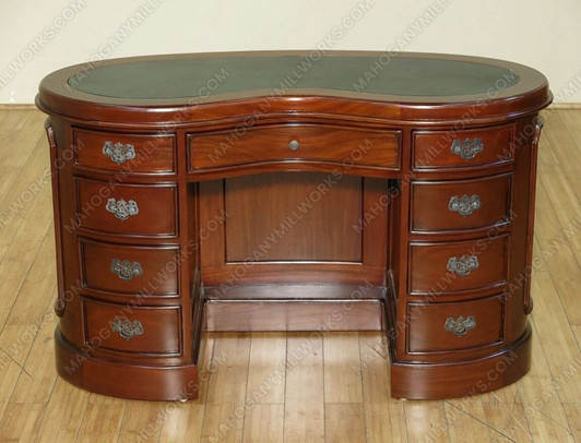 Mahogany Kidney Shape Desk