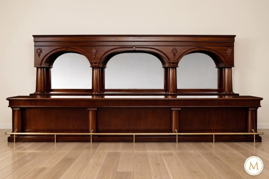 20ft Solid Mahogany Brunswick Pub Bar