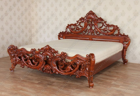 Honey E. King Cleopatra Pierced Panel Bed