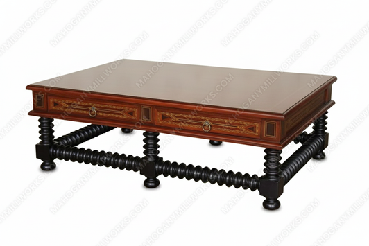 Egyptian Mappa Burl Coffee Table