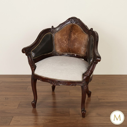 Occasional Chair w/ Leather