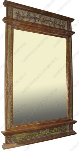 Olive Carved Mirror