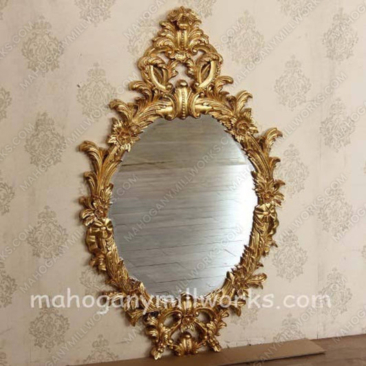 Flower Carved Mirror B