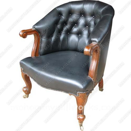 Genuine Leather Oval Office Executive Office Conference Chair