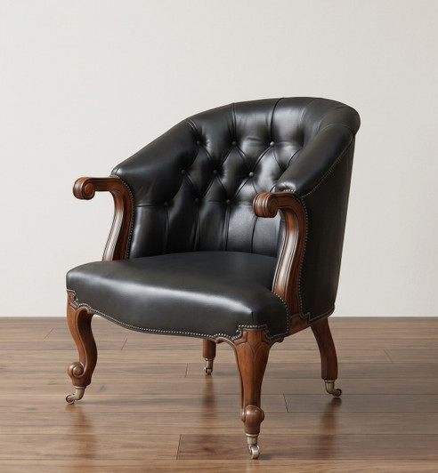 Genuine Leather Oval Office Executive Office Conference Chair