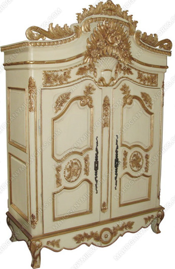 Carved Wedding Armoire