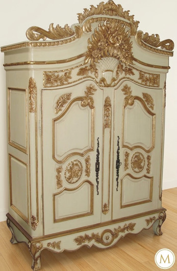 Carved Wedding Armoire