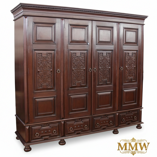 Large Casablanca 4 Door Wardrobe