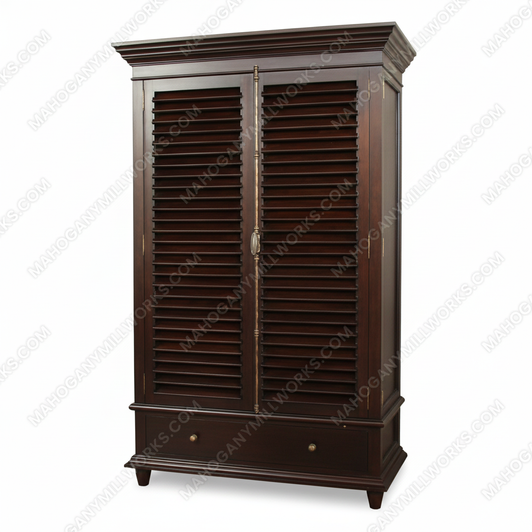 Dark Mahogany Bahamas Wardrobe Armoire