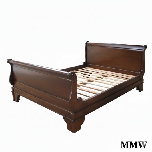 Sleigh Bed w/ High Foot Board