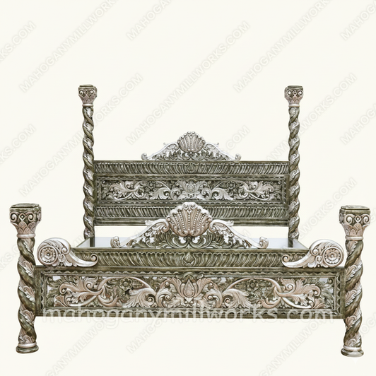 Heavily Ornate Venetian Bed