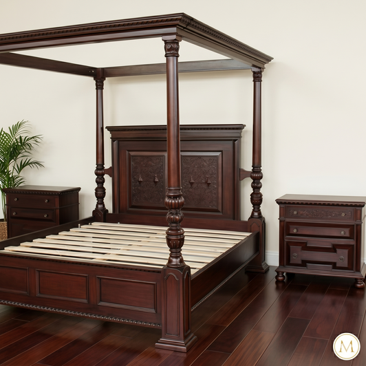 3pc Casablanca Four Post Bedroom Set