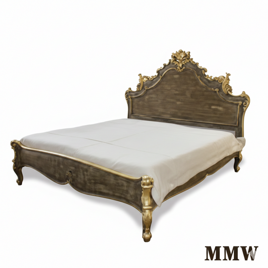 Painted Florentine & Gold Bed
