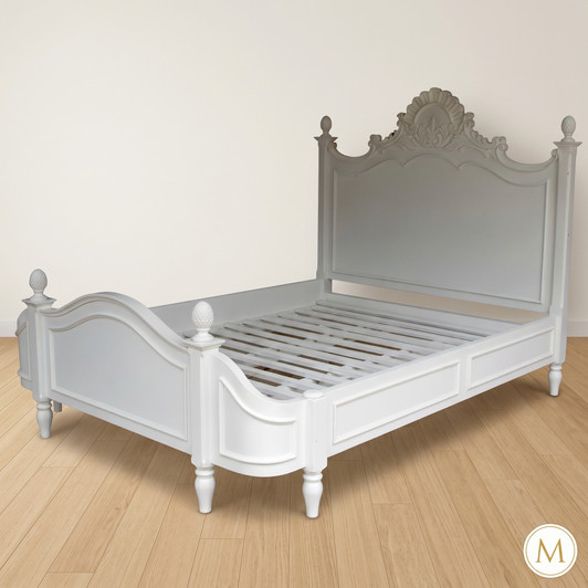 White Louis XVI Panel Bed
