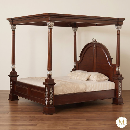 Crystal Sand Four Poster Canopy Bed