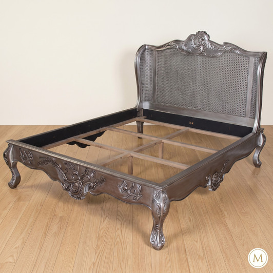 Gilt Silver French Bed