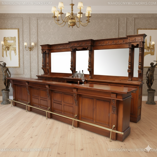 15ft Mahogany Yorkshire  Pub Bar Set