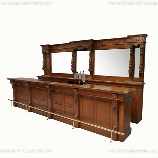 15ft Mahogany Yorkshire  Pub Bar Set