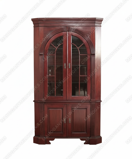 Large Cherry Corner Cabinet