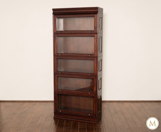 Mahogany Interchangeable Stackable Barrister Bookcase