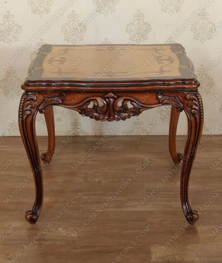Mahogany Pecan Antique Glaze End Table - MBWJT65002PAGLZNC-CUSTOM