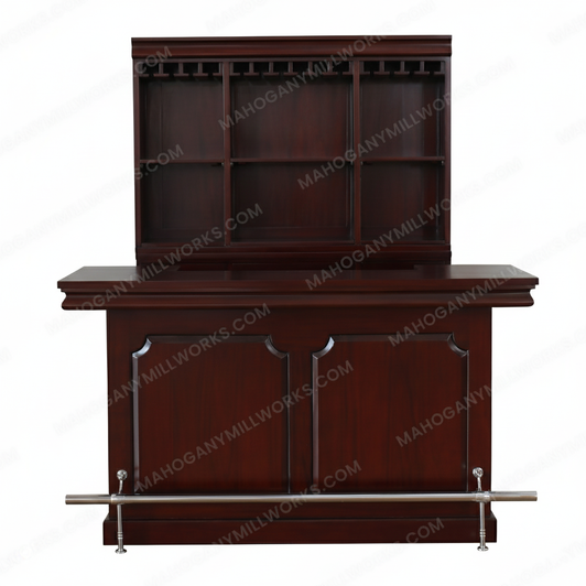 6ft Mahogany Home Entertainment Pub Bar