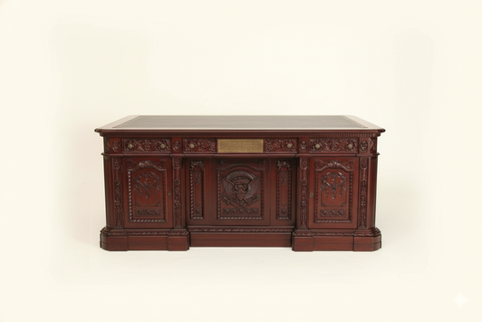 6ft Dark Mahogany Presidential Resolute Executive Office Desk