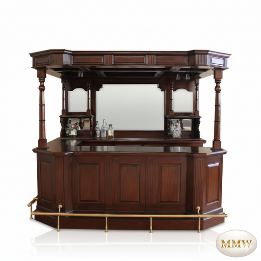 8.5ft Traditional Mahogany Canopy Bar
