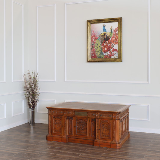 6ft Natural Mahogany Presidential Resolute Desk