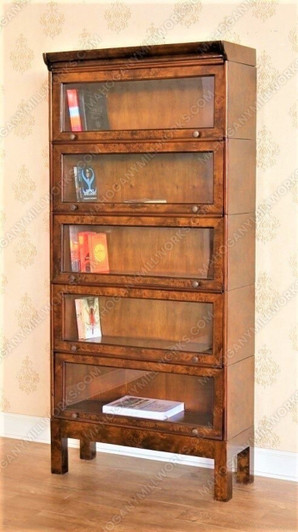 Mappa Burl Inlay Barrister Lawyer's Bookcase